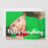 Cartes Pour Fêtes Annuelles Joyeux tout moderne photo de Noël (Devant)