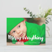 Cartes Pour Fêtes Annuelles Joyeux tout moderne photo de Noël (Debout devant)