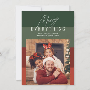 Cartes Pour Fêtes Annuelles Joyeux tout rayures modernes noël