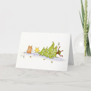 Cartes Pour Fêtes Annuelles Joyeux Toy Tree