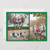 Cartes Pour Fêtes Annuelles Joyeux train de Noël (Dos)