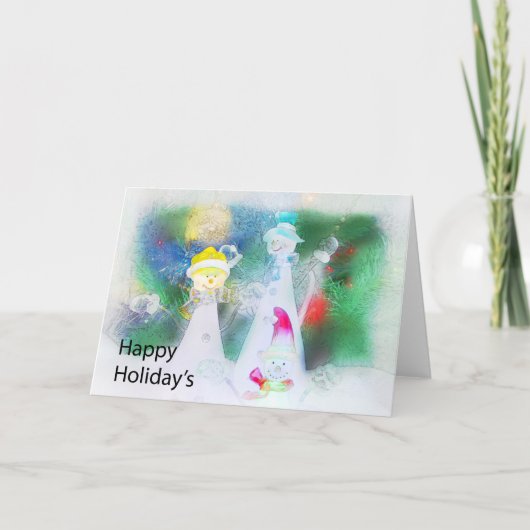 Cartes Pour Fêtes Annuelles Joyeux vacances (Devant)