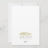 CARTES POUR FÊTES ANNUELLES JOYEUX VACANCES BRANCHE HIVER (Dos)