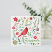 Cartes Pour Fêtes Annuelles Joyeux vacances - Célébrer (Debout devant)