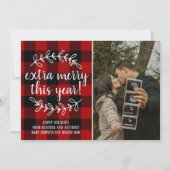 Cartes Pour Fêtes Annuelles Joyeux vacances Noël Grossesse Photo (Devant)