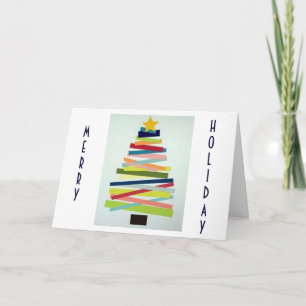 CARTES POUR FÊTES ANNUELLES JOYEUX VACANCES / NOUVELLE ANNÉE DE JOIE