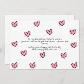 Cartes Pour Fêtes Annuelles Joyeux Valentin à ma tante (Devant / Derrière)