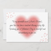 Cartes Pour Fêtes Annuelles Joyeux Valentin à ma tante (Devant)