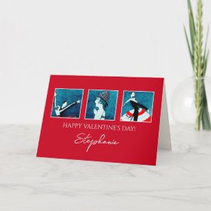 Cartes Pour Fêtes Annuelles Joyeux Valentine. Art deco greeting cards