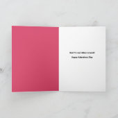 Cartes Pour Fêtes Annuelles Joyeux Valentines Day Petite-fille Chat mignon (Intérieur)