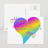 Cartes Pour Fêtes Annuelles Joyeux Valentine's Gay (Devant / Derrière)