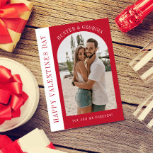 Joyeux Valentines jour moderne simple photo romant