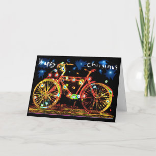 Cartes Pour Fêtes Annuelles Joyeux vélo de Noël