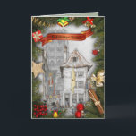 Cartes Pour Fêtes Annuelles Joyeux voeux de Noël<br><div class="desc">Peintures d'Anton Pieck sur d'anciens bâtiments hollandais.Au fil des ans,  j'ai rassemblé la plupart de son travail et en ai incorporé une partie dans mes conceptions de produits et j'ai utilisé Photo Shop pour créer ces cartes et cadeaux</div>
