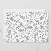 Cartes Pour Fêtes Annuelles Joyeux voeux de Noël 4 Photo Botanique Floral (Dos)