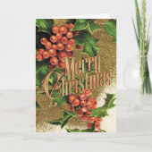 Cartes Pour Fêtes Annuelles Joyeux voeux de Noël Retro Père Noël Xmas Card (Devant)