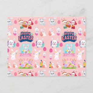 Cartes Pour Fêtes Annuelles Joyeux voeux de Pâques - Motif Funny Bunny Pâques