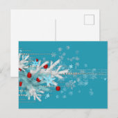 Cartes Pour Fêtes Annuelles Joyeux voeux Noël (Devant / Derrière)