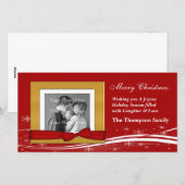 Cartes Pour Fêtes Annuelles Joyeux voeux Noël (Devant / Derrière)