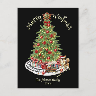 Cartes Pour Fêtes Annuelles Joyeux Woofmas Design de Chien - Chihuahua