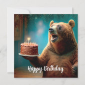 Cartes Pour Fêtes Annuelles Joyeux wow bear Birthday Card (Devant)