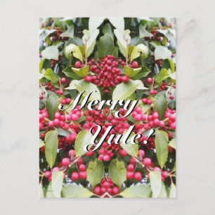 Cartes Pour Fêtes Annuelles Joyeux Yule Berry Solstice Noël