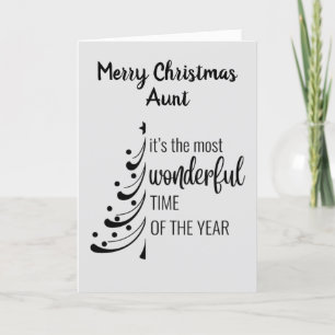CARTES POUR FÊTES ANNUELLES JOYEZ NOËL À **AUNT**