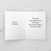 CARTES POUR FÊTES ANNUELLES JOYEZ NOËL À "FAMILLE ET AMIS" (Intérieur)