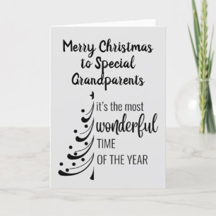 CARTES POUR FÊTES ANNUELLES JOYEZ NOËL À **GRANDS-PARENTS**