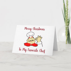 CARTES POUR FÊTES ANNUELLES JOYEZ NOËL À MON ***CHEF PRÉFÉRÉ***