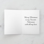 CARTES POUR FÊTES ANNUELLES JOYEZ NOËL À **MON PÊCHEUR PRÉFÉRÉ** (Intérieur)