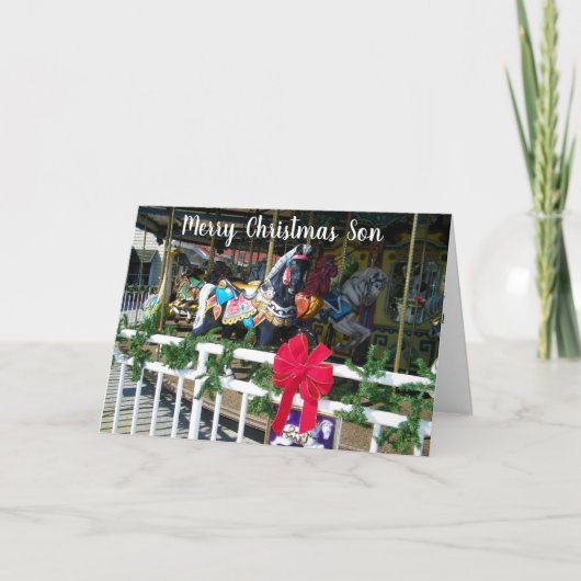 CARTES POUR FÊTES ANNUELLES JOYEZ NOËL À NOTRE ***SON*** (Devant)