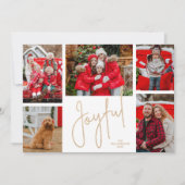 Cartes Pour Fêtes Annuelles JOYFUL 5 Photo Noël (Devant)