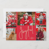 Cartes Pour Fêtes Annuelles JOYFUL 5 Photo Noël (Devant)