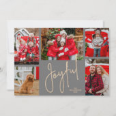 Cartes Pour Fêtes Annuelles JOYFUL 5 Photo Noël (Devant)