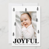 Cartes Pour Fêtes Annuelles Joyful Black Trees 2 Photo (Devant)