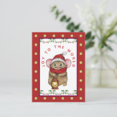 Cartes Pour Fêtes Annuelles Joyful Christmas mouse greeting card (Debout devant)