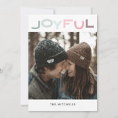 Cartes Pour Fêtes Annuelles JOYFUL Christmas Photo (Devant)