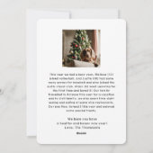 Cartes Pour Fêtes Annuelles Joyful Elegant Script Photo Noël (Dos)