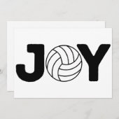 Cartes Pour Fêtes Annuelles Joyful Holidays Volleyball (Devant / Derrière)