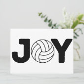 Cartes Pour Fêtes Annuelles Joyful Holidays Volleyball (Debout devant)