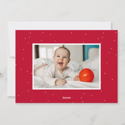 Cartes Pour Fêtes Annuelles Joyful Red Trees 2 Photo (Dos)