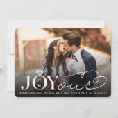 Cartes Pour Fêtes Annuelles Joyous Diamond Ring Monogramme Classic Mariage (Devant)