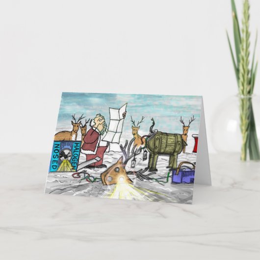 Cartes Pour Fêtes Annuelles JPEG de nez d'halogène (Devant)