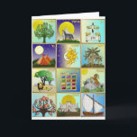 Cartes Pour Fêtes Annuelles Judaica 12 tribus d'art de l'Israël<br><div class="desc">Vous regardez la collection de conception de Lee Hiller. Habillement,  cadeaux et photographie de Lee Hiller d'objet de collection ou collection d'art numérique. Vous pouvez regarder sa photographie de nature chez http://HikeOurPlanet.com/ et suivre son blog de randonnée dans le parc national de Hot Springs.</div>