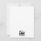 Cartes Pour Fêtes Annuelles Jumping Deer dans une forêt enneigée (Dos)