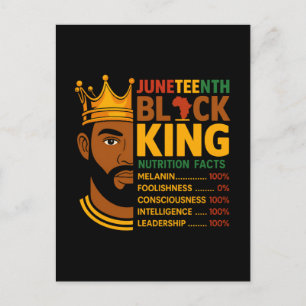 Cartes Pour Fêtes Annuelles Junetten Black Nutrition Facts Pride Africaine