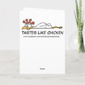 Cartes Pour Fêtes Annuelles Jupe d'arbre de Noël (Dos)