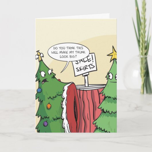 Cartes Pour Fêtes Annuelles Jupe d'arbre de Noël (Devant)