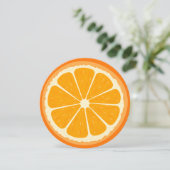 Cartes Pour Fêtes Annuelles Jus de citron frais orange (Debout devant)